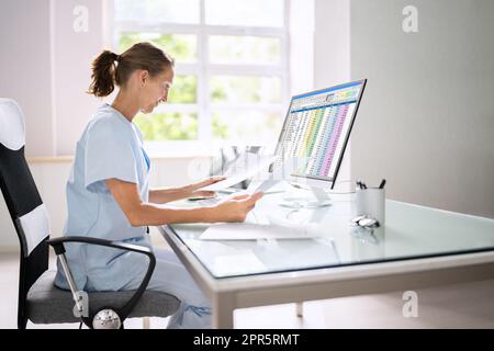 Medical Coding Bill Stock Photo