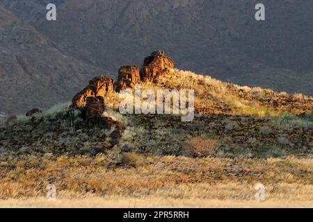 Scenic desert landscape - Brandberg mountain Stock Photo
