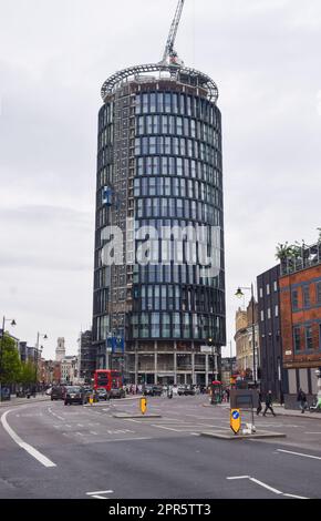 London, UK, 26th April 2023. Artotel London Hoxton under construction, view from Old Street. Stock Photo