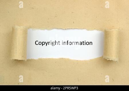 Copyright information Stock Photo