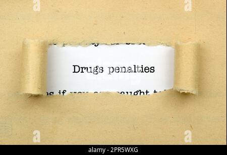 Drugs penalties Stock Photo