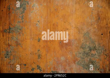 orange wood background concrete forming stain dirty old damaged texture on construction site Stock Photo