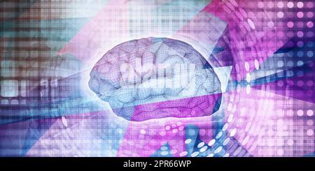 Neural Network Science Engineering Technology as Concept Stock Photo