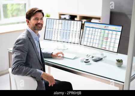 Professional Data Analyst Stock Photo