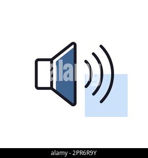 Max volume high vector icon. Graph symbol for music and sound web site and apps design, logo, app, UI Stock Photo