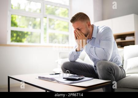 Vertigo Dizzynes. BPPV Head Brain Stroke Stock Photo