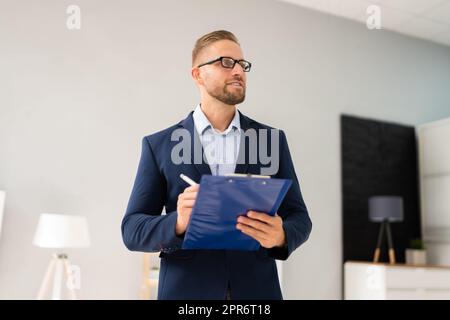 Real Estate House Appraisal Stock Photo