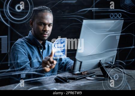 Corporate Document Management System. Business Security Stock Photo