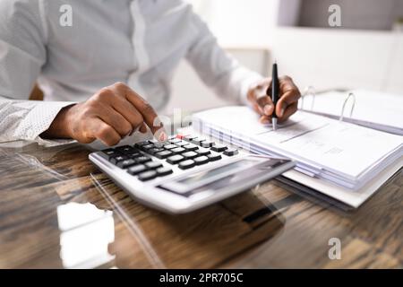 African American Accountant Or Auditor Stock Photo
