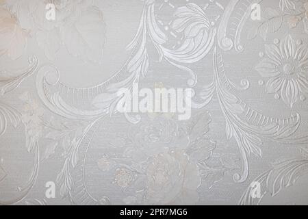Vintage tapestry background texture with floral ornament Stock Photo