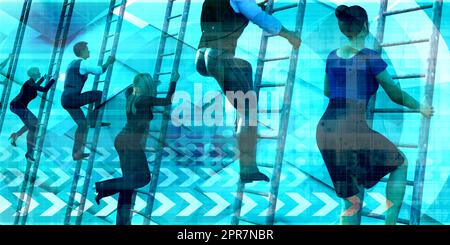 Doing Business in a Virtual Environment Technology Meeting Concept Stock Photo