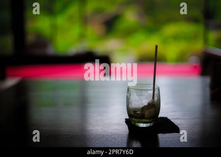 Glass Of Water With Drinking Straw Stock Illustration - Download