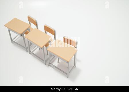 Three studies of school Stock Photo