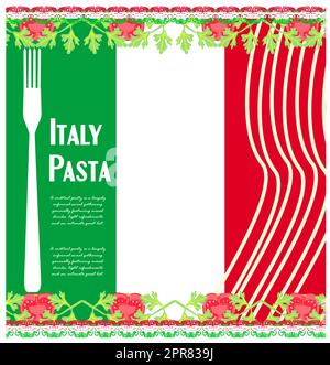 pasta pattern Stock Photo