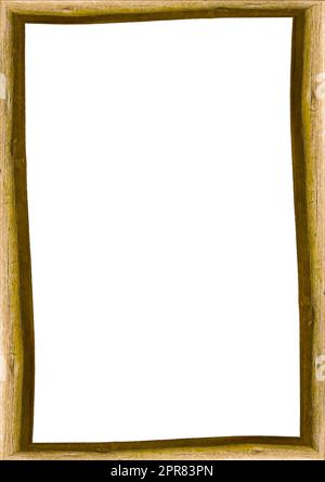 Curved wooden frame background Stock Photo