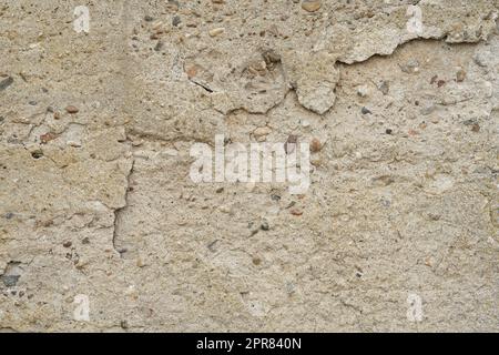 Cracks in the concrete of a vacant industrial building in the city center of Magdeburg Stock Photo