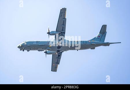 Turkish Naval Forces MELTEM III Naval Patrol Aircraft is on patrol