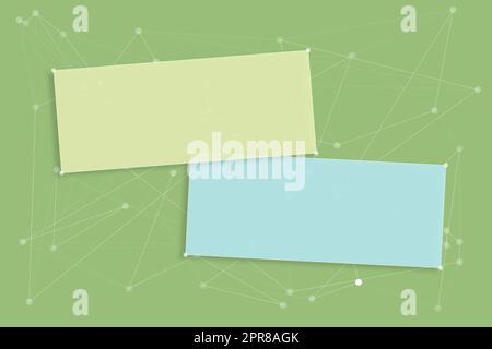 Blank Chat Boxes Representing Creative Banners For Advertisement. Stock Photo