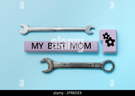 Writing displaying text My Best Mom. Business overview Admire have affection good feelings love to your mother -49104 Stock Photo