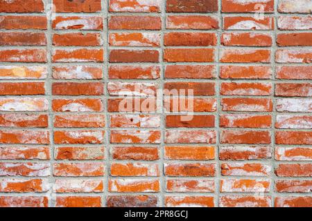 Background from a wall made of red clinker bricks Stock Photo