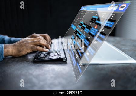 Appointment Schedule Planner And Date Calendar Stock Photo