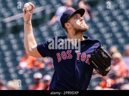 BALTIMORE, MD - APRIL 26: Boston Red Sox starting pitcher Tanner