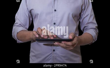 Age of technology People's, Use of technology in the modern era Stock Photo