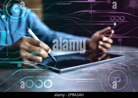 Financial And Marketing Data Analyst Man Stock Photo
