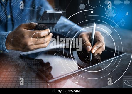 Financial And Marketing Data Analyst Man Stock Photo