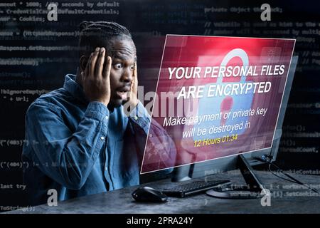Ransomware Cyber Malware Attack Stock Photo