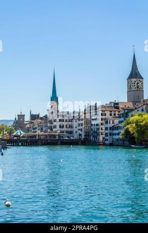View of Zurich old town, Switzerland Stock Photo