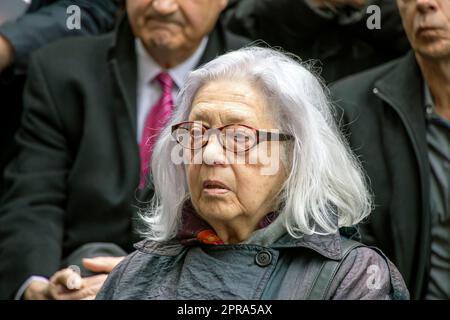 Paris, France. 10 march 2016. Liliane Gainsbourg attends the unveiling ceremony of a commemorative plaque in memory of Serge Gainsbourg, Stock Photo