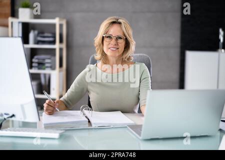 Business Invoice Tax Management Stock Photo