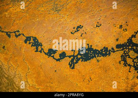 Miory District, Vitebsk Region, Belarus. The Yelnya Swamp. Upland And Transitional Bogs With Numerous Lakes. Elevated Aerial View Of Yelnya Nature Reserve Landscape. Famous Natural Landmark Stock Photo