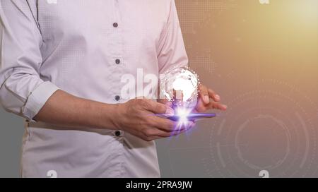 Age of technology People's, Use of technology in the modern era Stock Photo