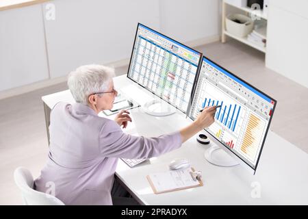 Professional Data Analyst Stock Photo