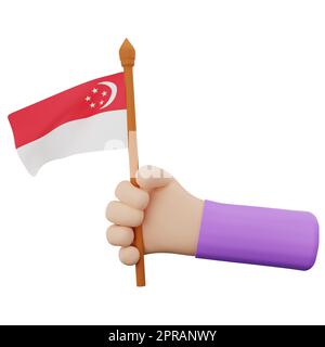 singapore national day concept Stock Photo