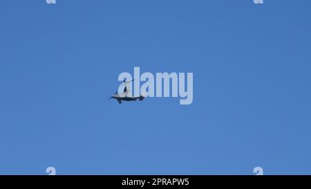 Los Angeles, California, USA 29th March 2023 Military Plane flying over Hollywood on March 29, 2023 in Los Angeles, California, USA. Photo by Barry King/Alamy Stock Photo Stock Photo