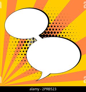 Comics Design Frames. Beautiful Photo Frame Set With Boom Bubbles For Design Collage, Funny Cute Comic Photos Collection For Kids, Design Drawing Stock Photo