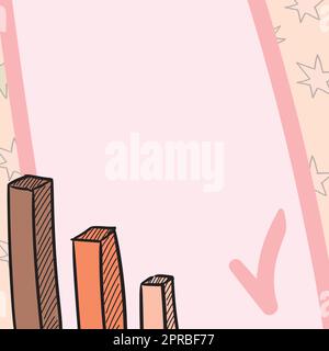 Abstract Graph Presenting Progress, Moving Forward Improving Concept, Displaying Progression Improvement Design, Advanced Growth, Exhibiting Breakthrough Stock Vector