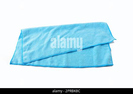 Soft terry towel on white background Stock Photo