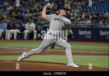 Houston Astros' Hunter Brown Pitches To The Tampa Bay Rays During The ...