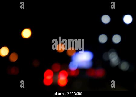 Abstract blur image of Night light bokeh Stock Photo