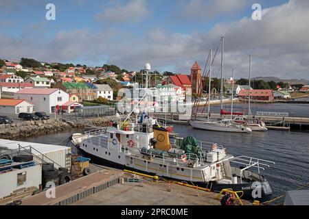 Stanley, or Port Stanley, Capital of The Falkland Islands. Stock Photo