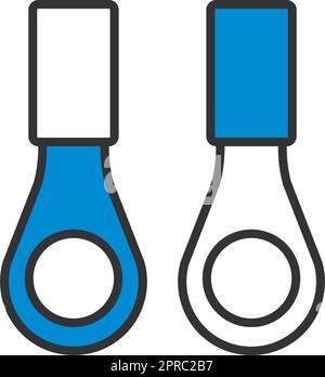 Connection Terminal Ring Icon Stock Vector