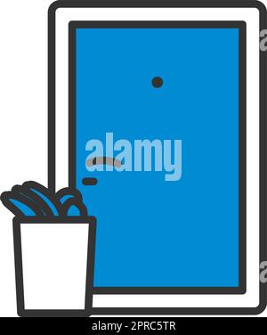 Food Delivery Icon Stock Vector