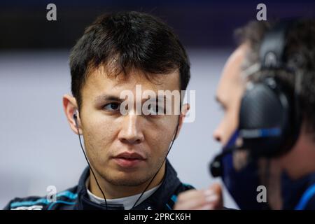 SUZUKA, JAPAN, Suzuka Circuit, 7. October: Alexander Albon (THA) of team Williams during FP2 during the Japanese Formula One Grand Prix at the Suzuka Stock Photo