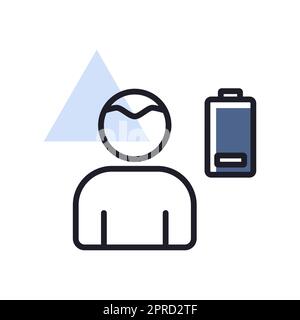 Novel Coronavirus symptoms weakness vector icon Stock Vector