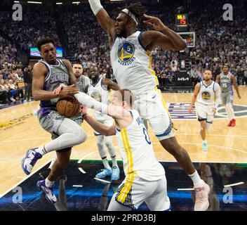 Golden State Warriors guard Donte DiVincenzo during Game 3 in the first ...