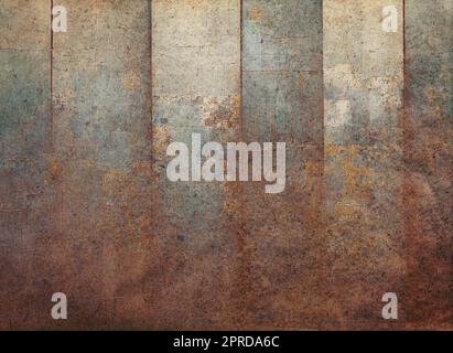 Rusty surface texture. Old metal iron panel background Stock Photo